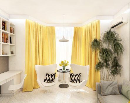 Rèm cửa màu vàng nhạt – xu hướng rèm HOT đẹp đẳng cấp nhất