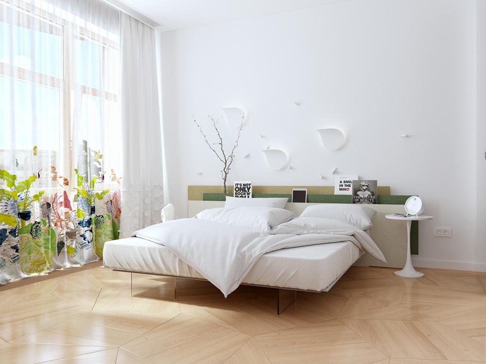 Không gian phòng ngủ trắng sáng và tinh tế sẽ giúp bạn cảm thấy thoải mái và đầy năng lượng trong suốt cả ngày. Với giấy dán tường trắng phòng ngủ không gian mở, bạn sẽ có được một không gian sống thoải mái hơn và phù hợp với phong cách của bạn. Hãy tận hưởng cảm giác tự do của không gian sống này.