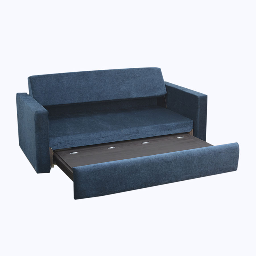 sofa phòng khách nhỏ giá rẻ tích hợp giường màu xanh nước biển đậm